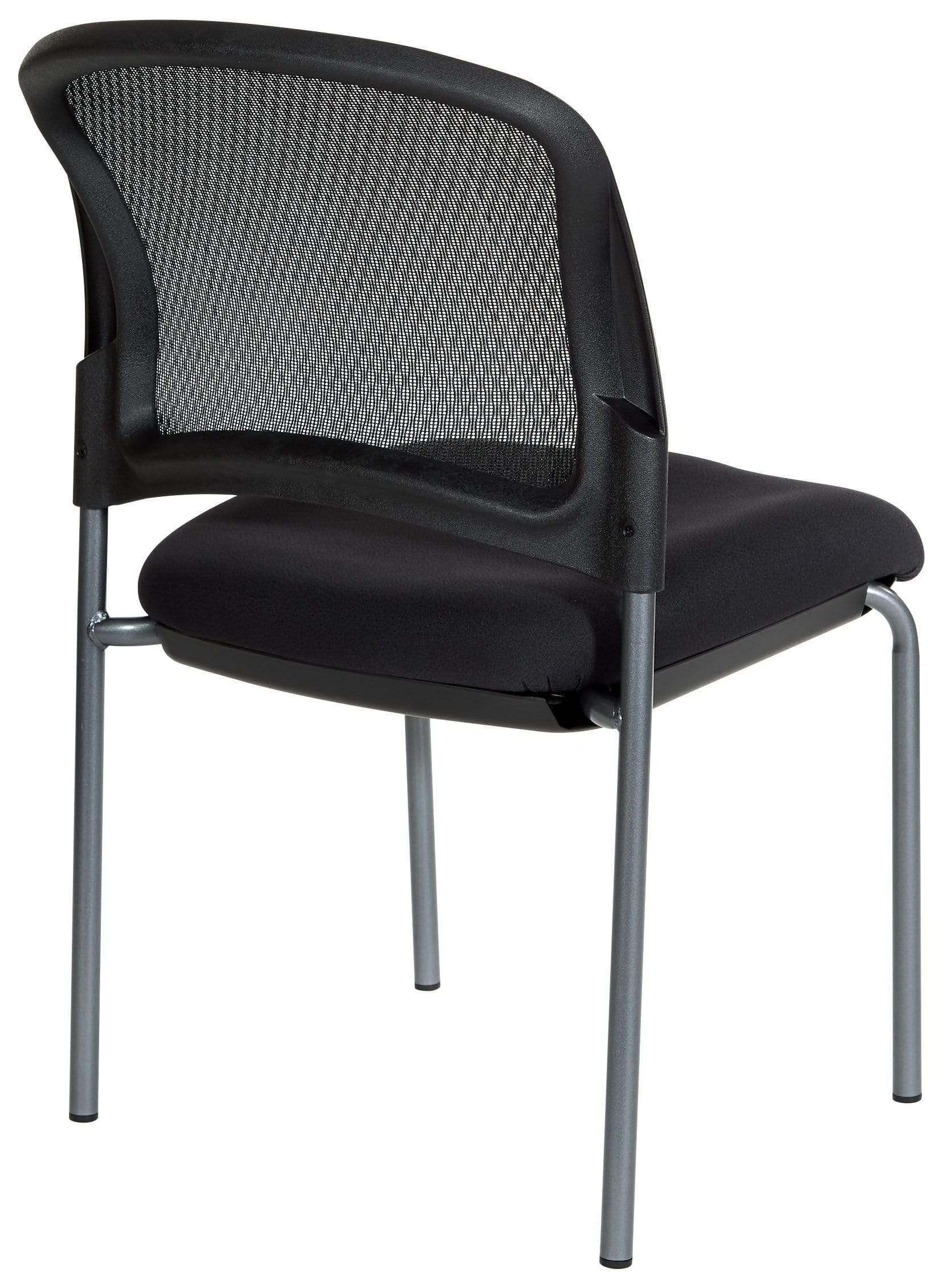 Pro Line II Armless Mesh Back Stacking Visitors Chair [86724R-30] - Image 3