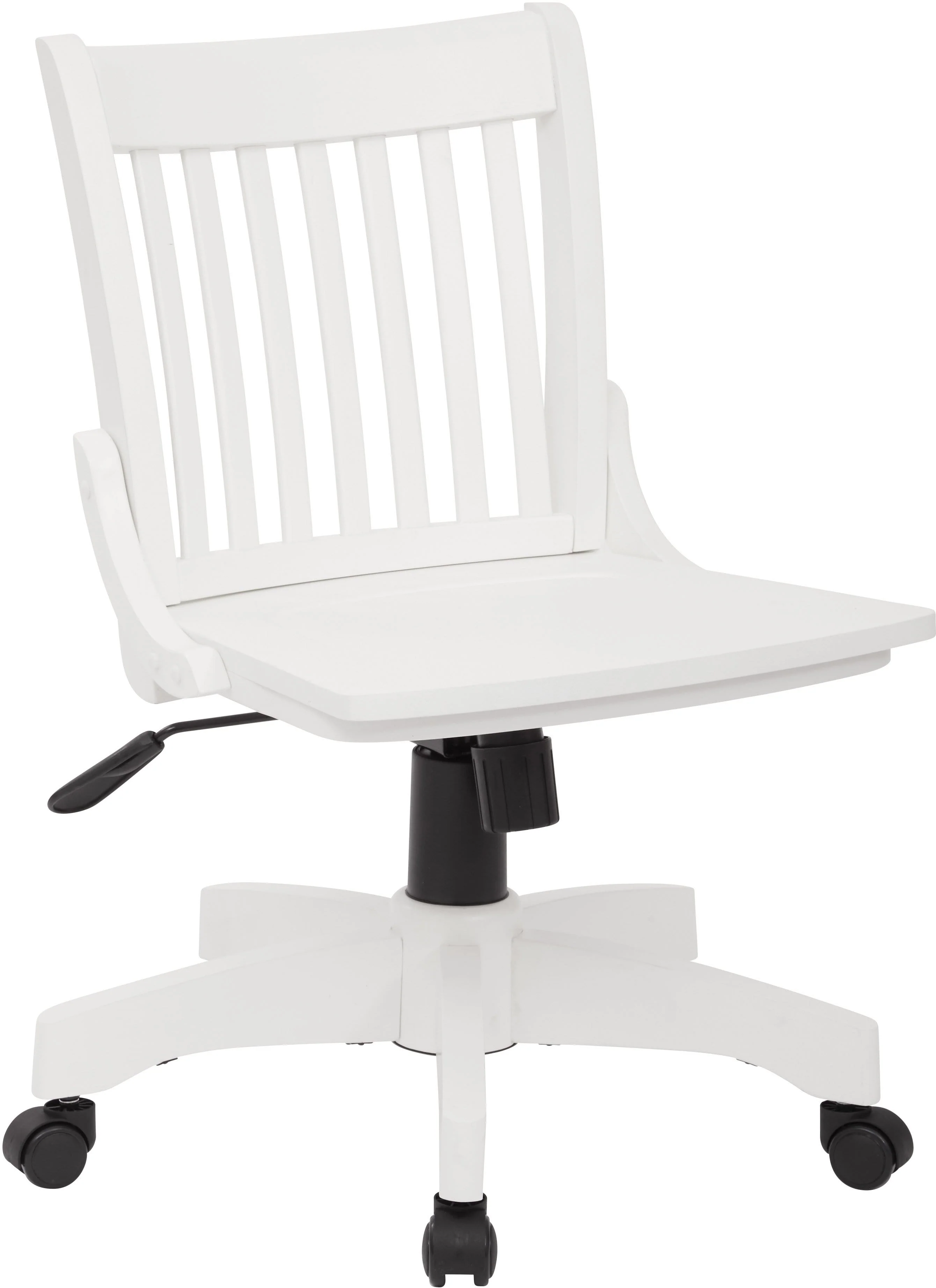 OSP Designs Deluxe Armless Wood Bankers Chair with Wood Seat [101] - Image 3