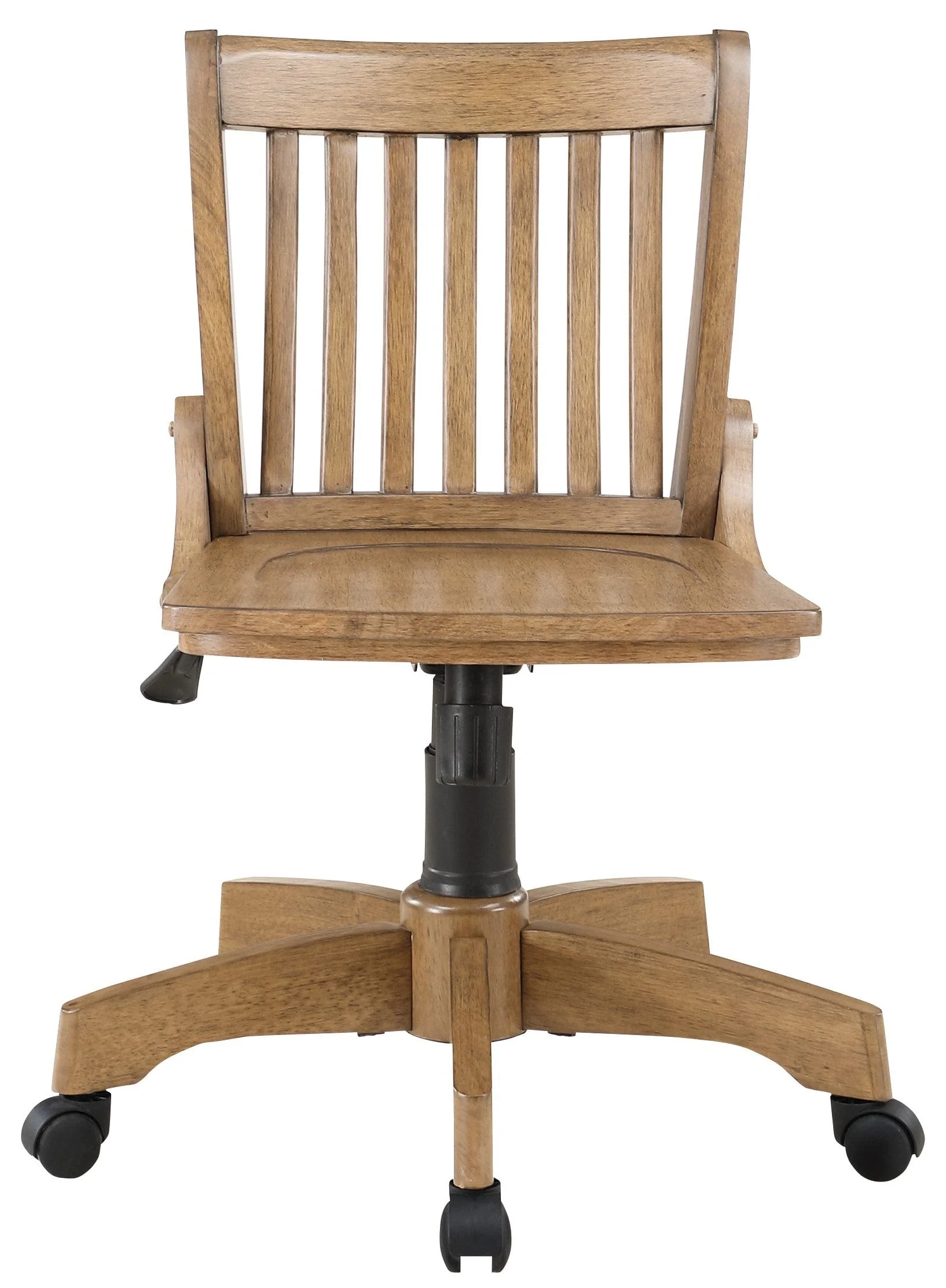 OSP Designs Deluxe Armless Wood Bankers Chair with Wood Seat [101] - Image 4