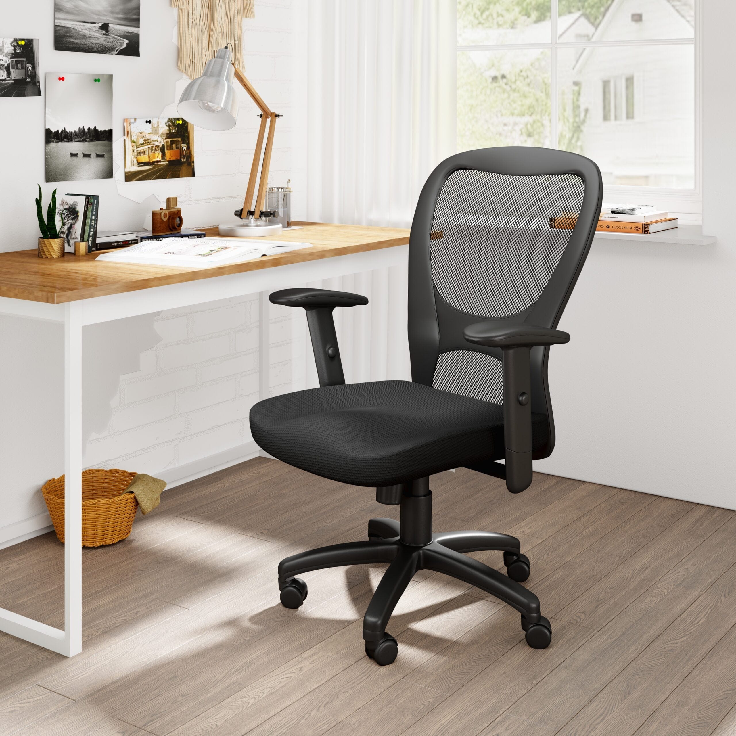 Boss Black Mesh Office Chair [B6508] - Image 5