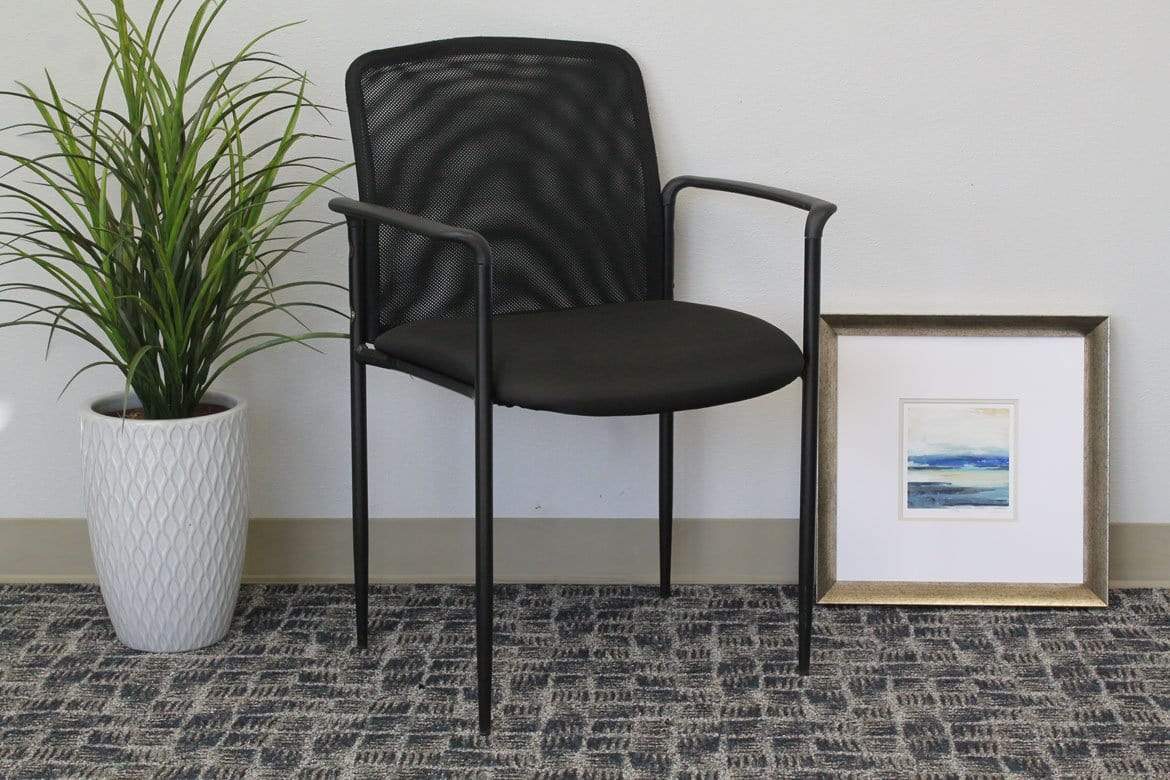 Boss Contemporary Mesh Stacking Chair [B6909] - Image 4