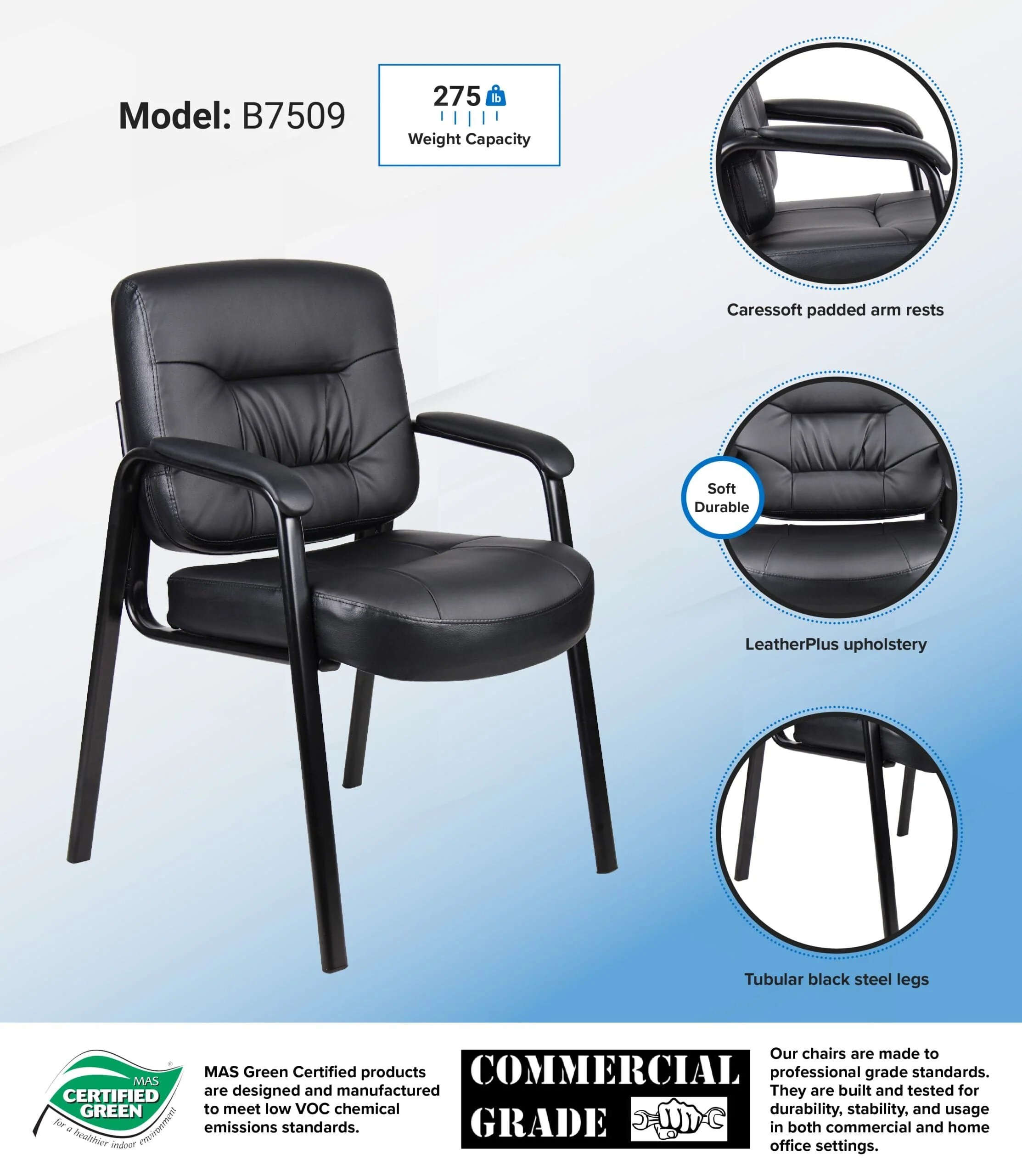 Boss LeatherPlus Guest Chair [B7509] - Image 4