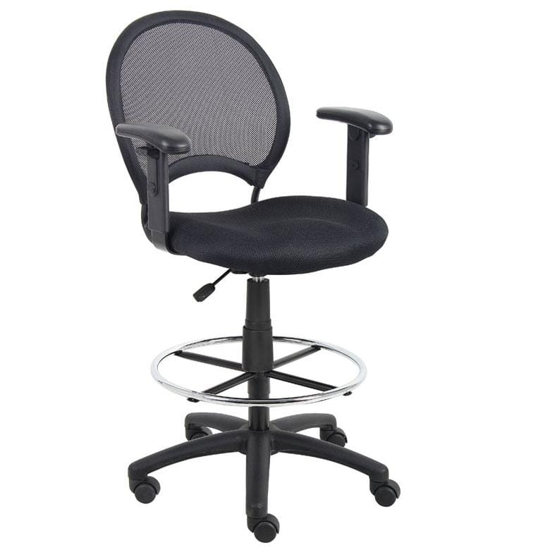 Boss Mesh Back Drafting Stool [B16215] - Image 3