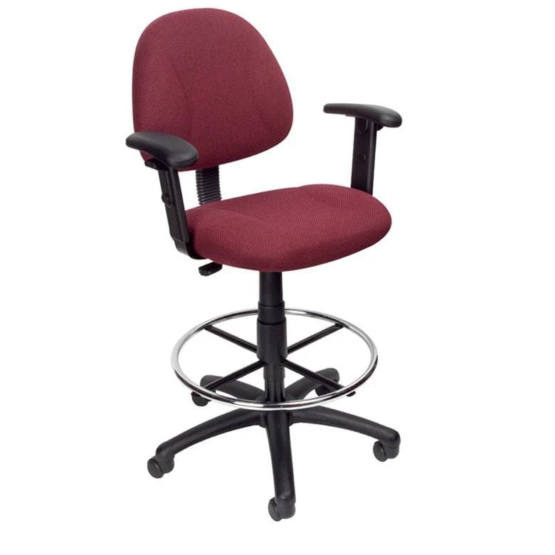 Boss Sculptured Seat &amp; Back Drafting Chair [B1616] - Image 4