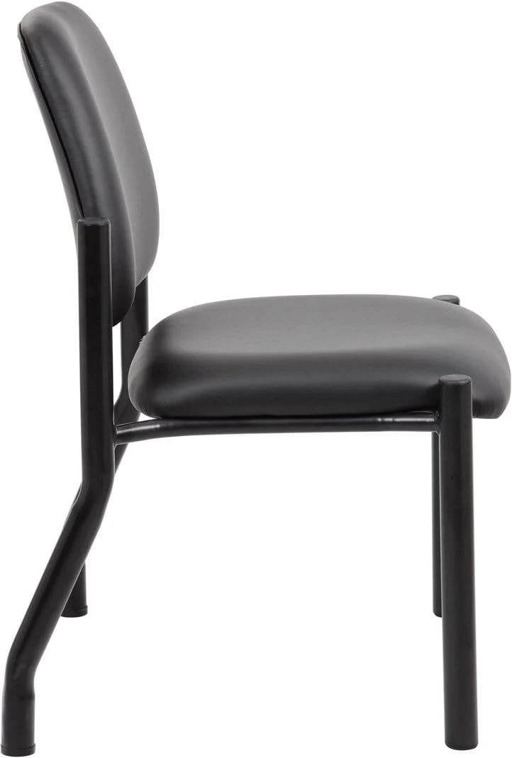 Boss Antimicrobial Bariatric Waiting Room Chair, No Arms [B9595AM-BK] - Image 8
