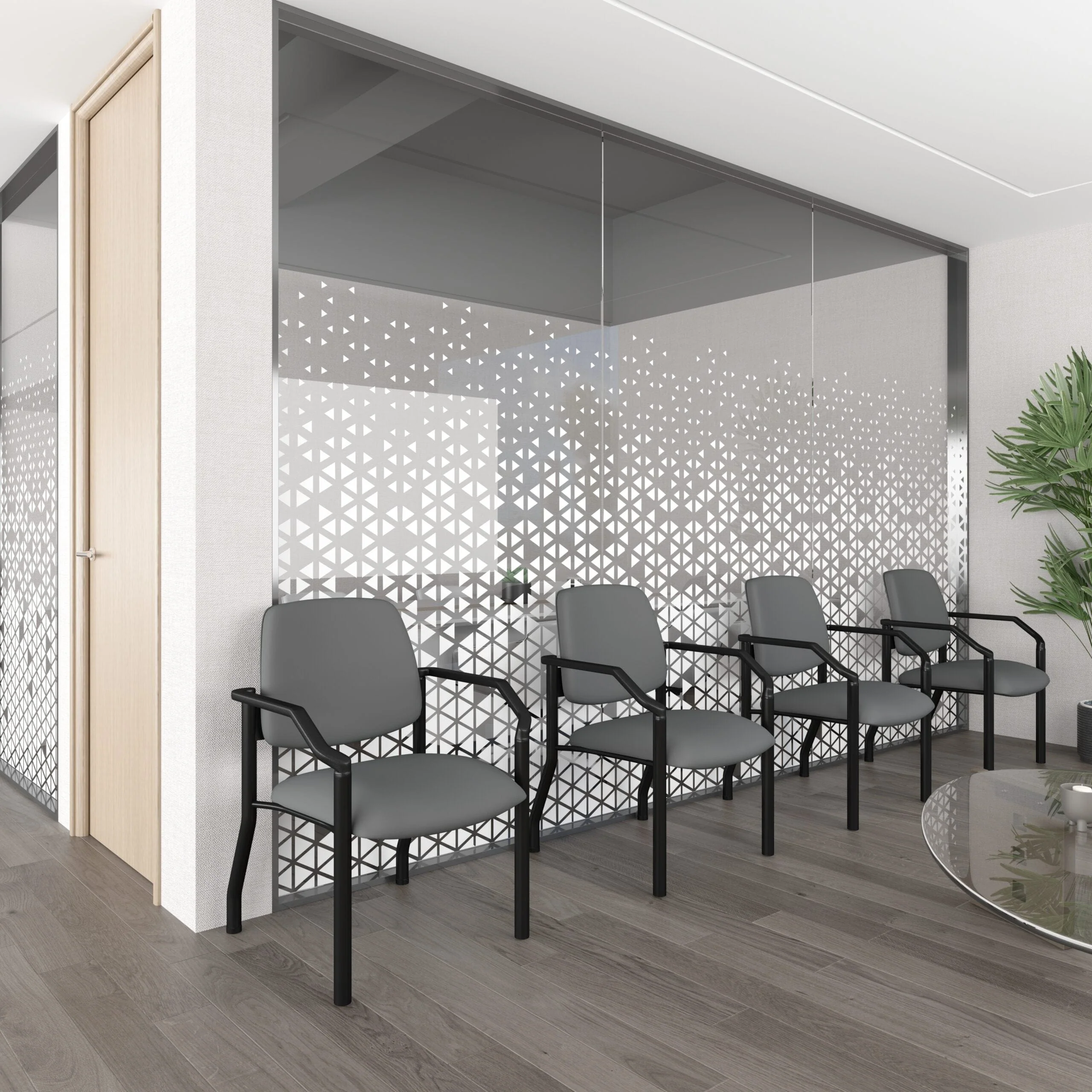 Boss Antimicrobial Bariatric Waiting Room Chair with Arms [B9591AM-BK] - Image 15