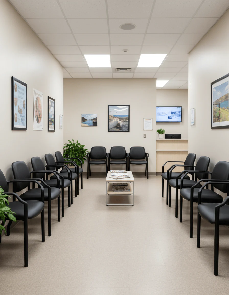 Boss Antimicrobial Bariatric Waiting Room Chair with Arms [B9591AM-BK] - Image 3