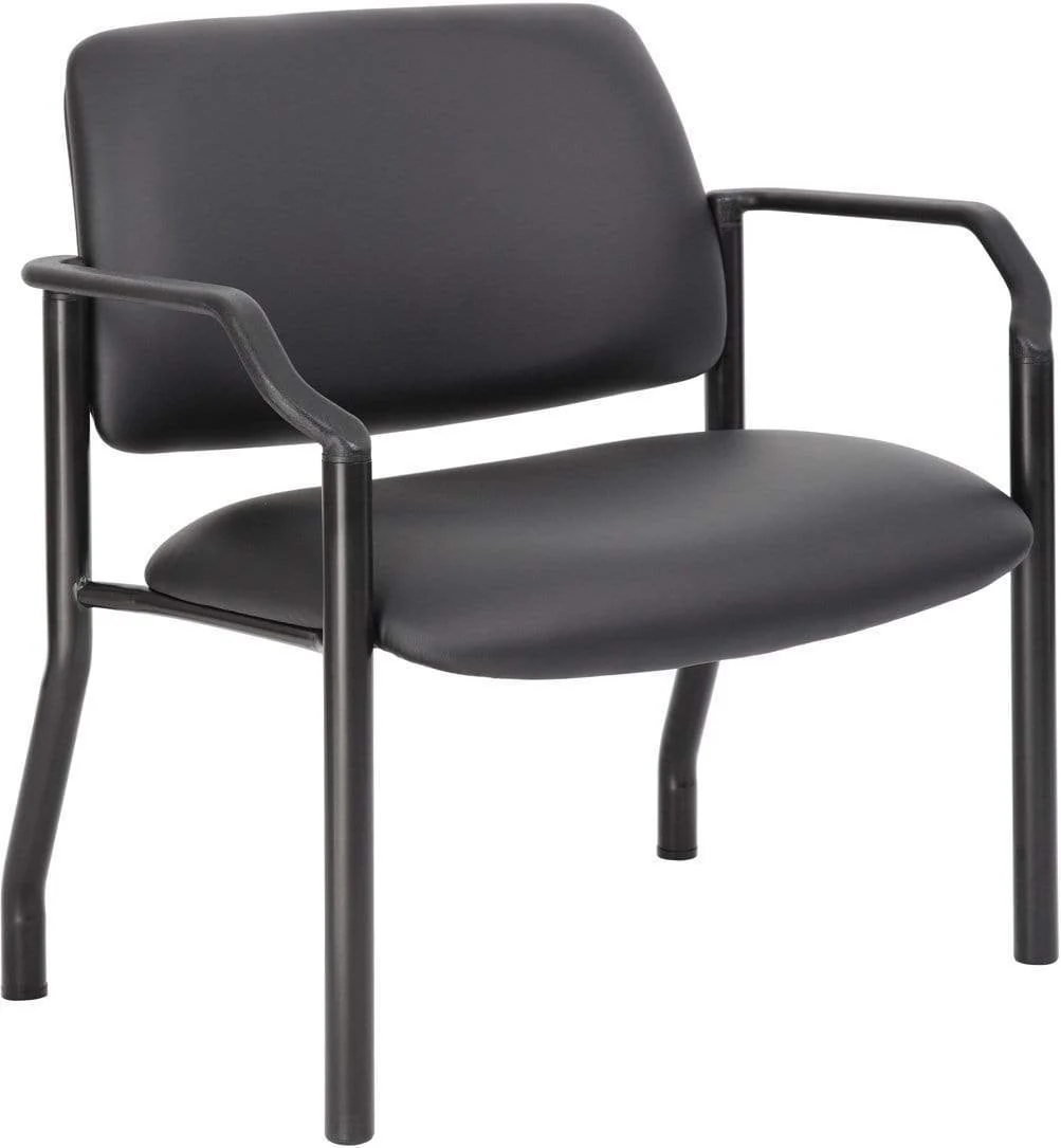 Boss Antimicrobial Bariatric Waiting Room Chair with Arms [B9591AM-BK] - Image 5