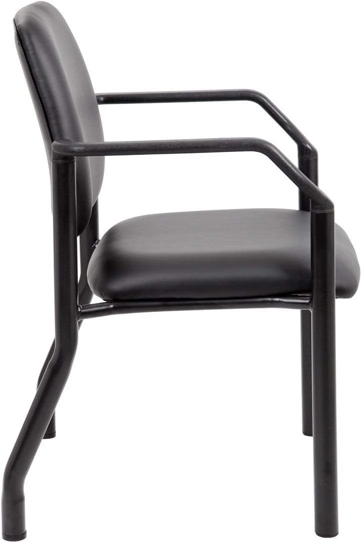Boss Antimicrobial Bariatric Waiting Room Chair with Arms [B9591AM-BK] - Image 7