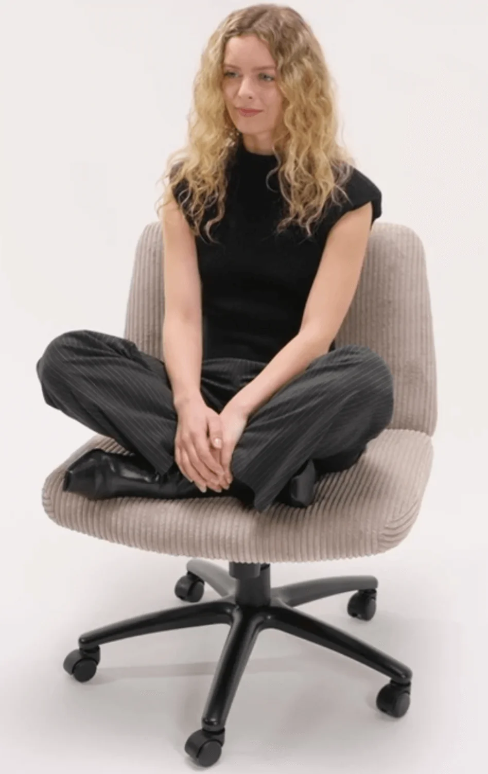 Boss Extra-Wide Criss Cross Chair in Beige [B555-LBG] - Image 5