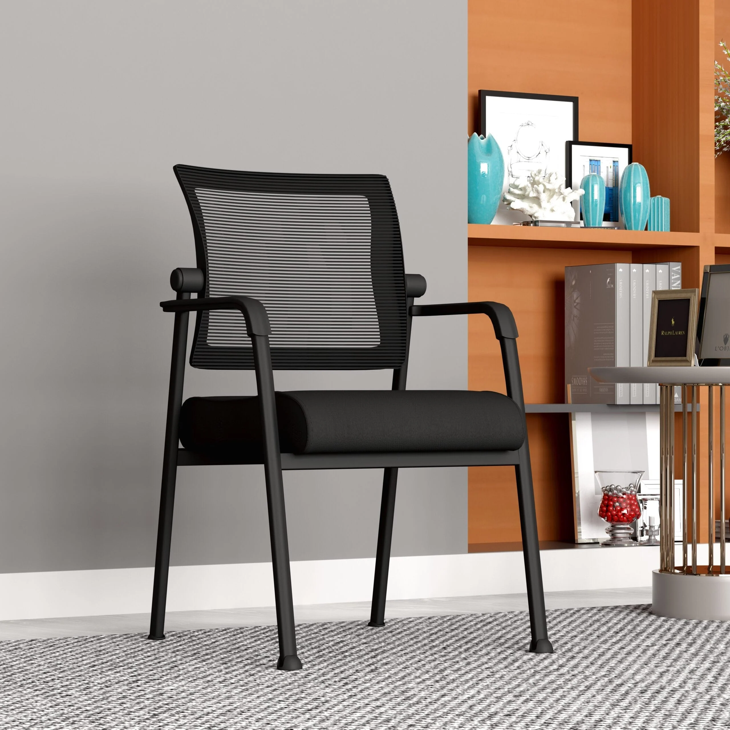 Boss Mesh 4-Legged Contemporary Guest Chair [B6889] - Image 3