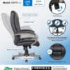 Boss High Back Executive Wood Finish Chair [B8991-C] - Image 19