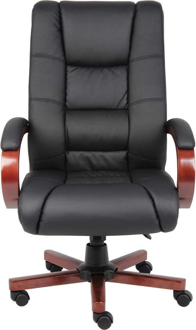 Boss High Back Executive Wood Finish Chair [B8991-C] - Image 6