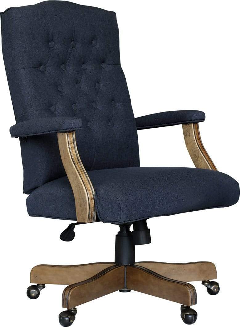 BOSS Executive Velvet or Linen Chair With Driftwood Finish Frame [B905DW] - Image 5