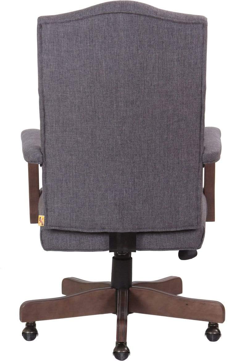 BOSS Executive Velvet or Linen Chair With Driftwood Finish Frame [B905DW] - Image 6