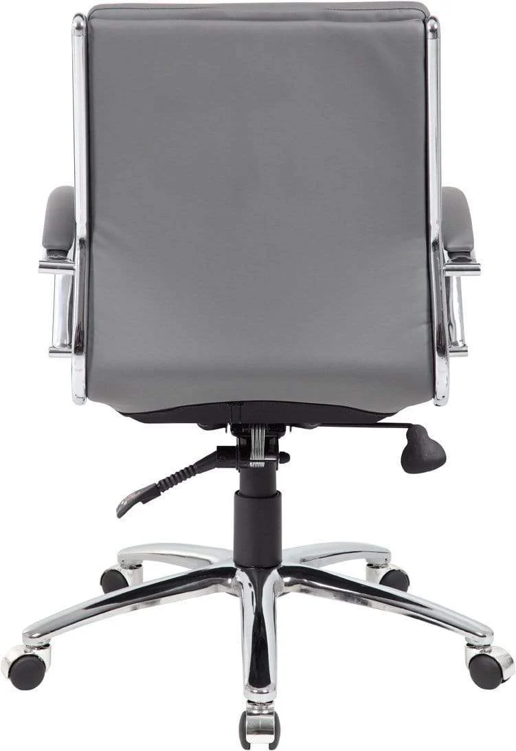 Boss Executive CaressoftPlus Mid Back Chair with Metal Chrome Finish [B9476-BK] - Image 10
