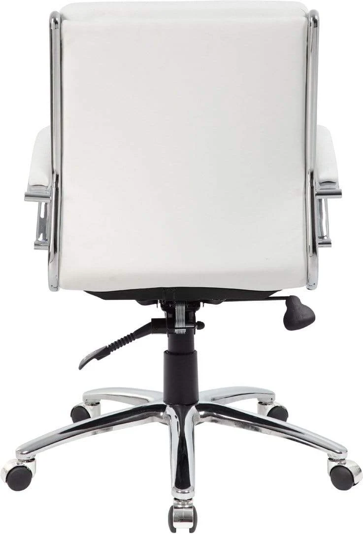 Boss Executive CaressoftPlus Mid Back Chair with Metal Chrome Finish [B9476-BK] - Image 16