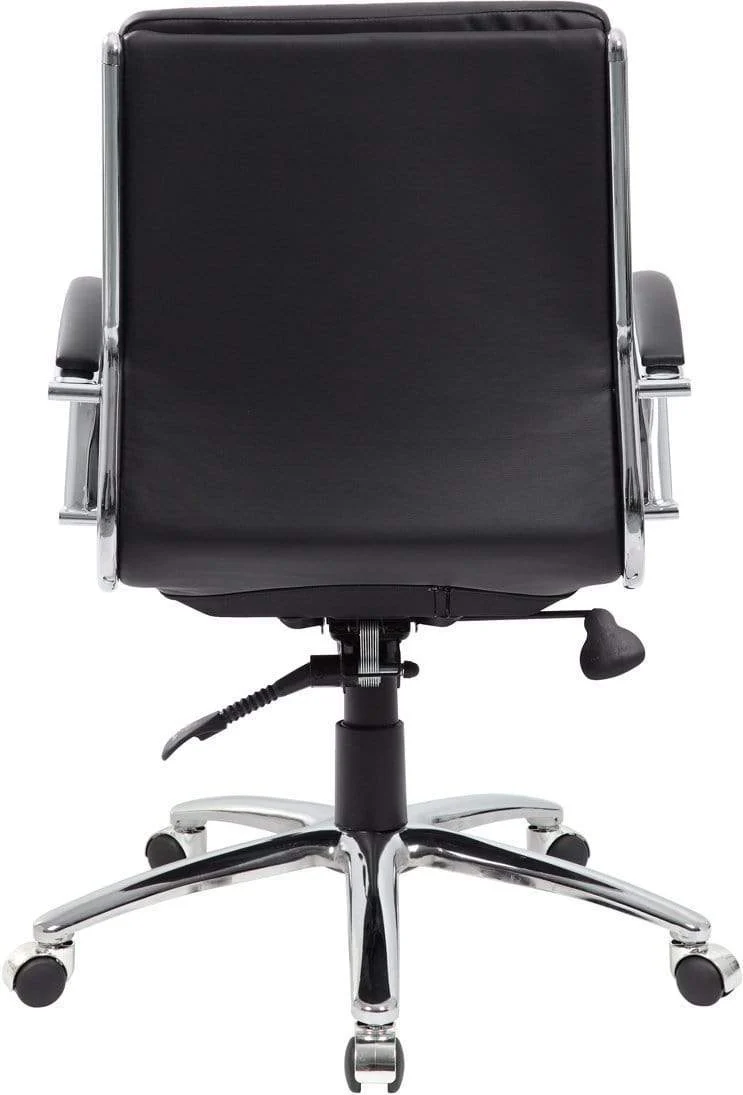 Boss Executive CaressoftPlus Mid Back Chair with Metal Chrome Finish [B9476-BK] - Image 6