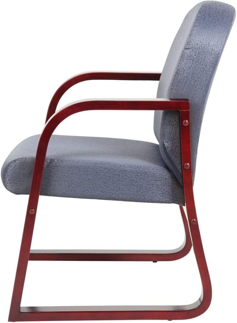 Boss Mahogany Frame Guest Chair in Fabric [B9570] - Image 11