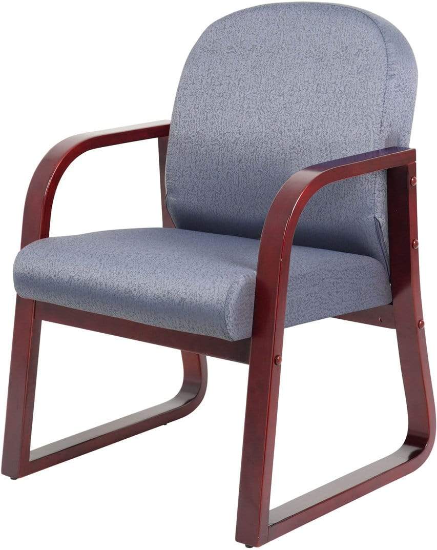 Boss Mahogany Frame Guest Chair in Fabric [B9570] - Image 2