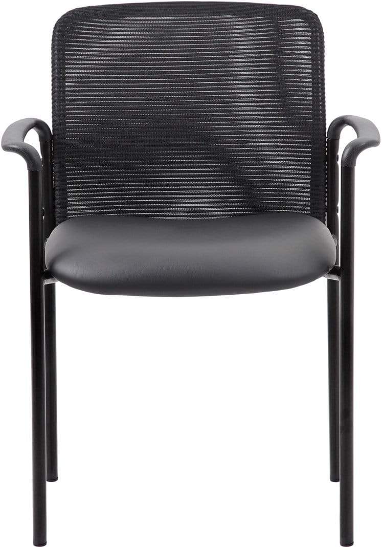 Boss Caressoft and Mesh Guest Chair, Black [B6909-CS] - Image 6
