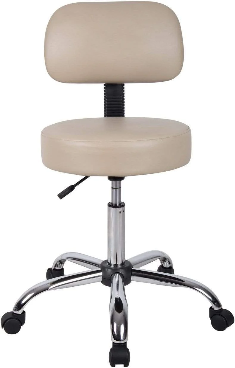 Boss Caressoft Medical Stool with Back Cushion [B245-BG] - Image 2