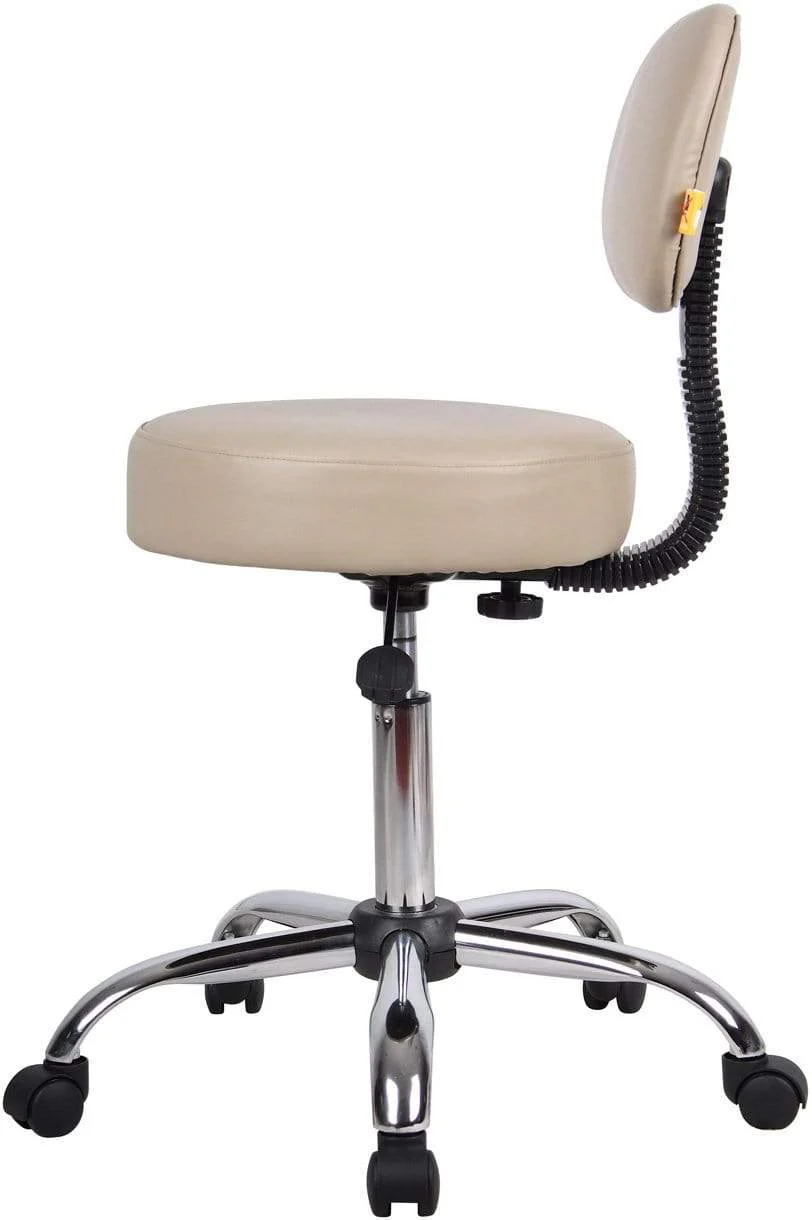 Boss Caressoft Medical Stool with Back Cushion [B245-BG] - Image 3