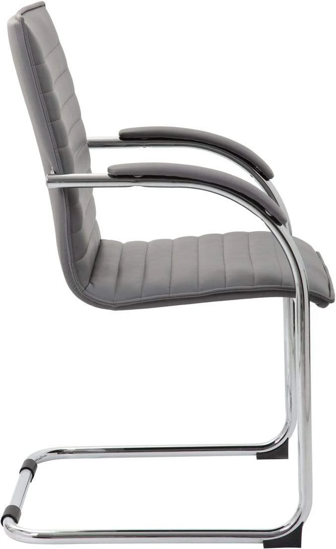 Boss Chrome Frame Vinyl Side Chair, 2 Pack [B9536-BK-2] - Image 11