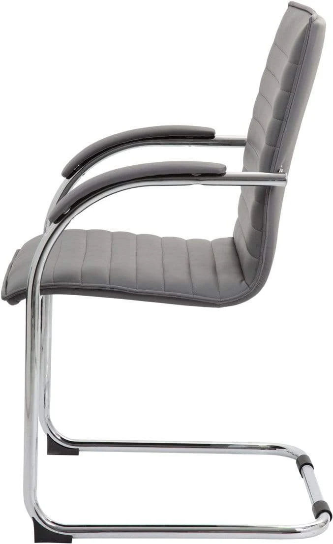 Boss Chrome Frame Vinyl Side Chair, 2 Pack [B9536-BK-2] - Image 9