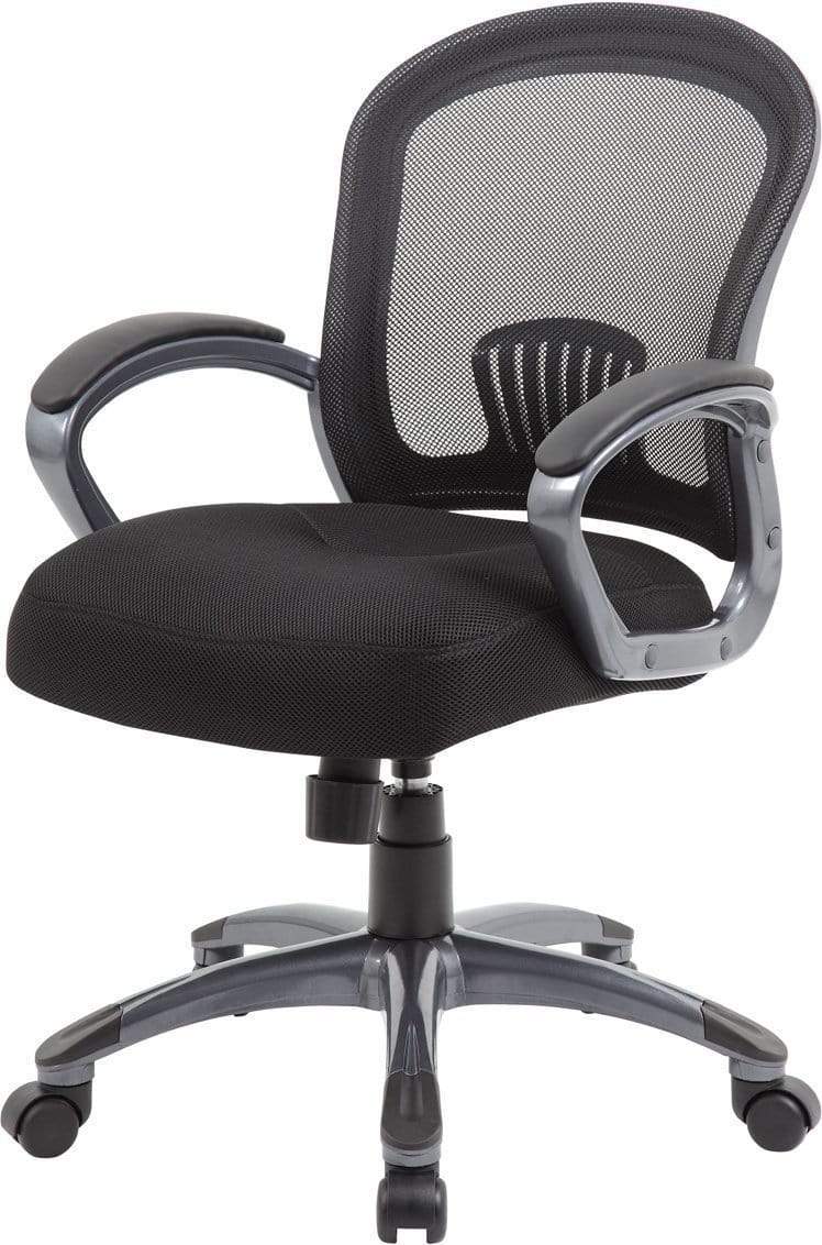 Boss Ergonomic Mesh Task Chair - Mid Back [B6256-BK] - Image 3