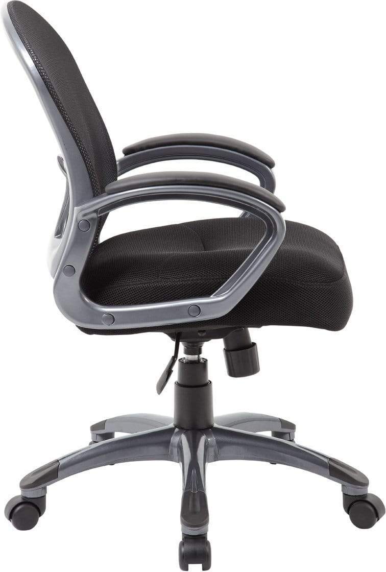Boss Ergonomic Mesh Task Chair - Mid Back [B6256-BK] - Image 5