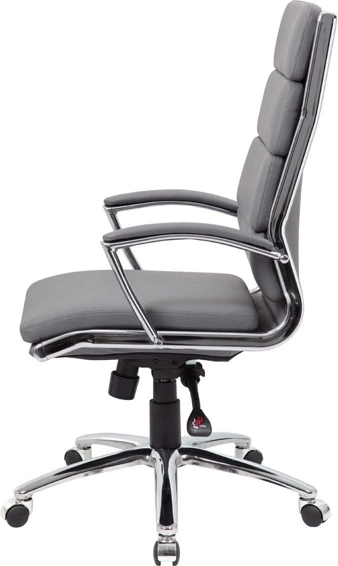 Boss Executive CaressoftPlus Chair with Metal Chrome Finish [B9471] - Image 11