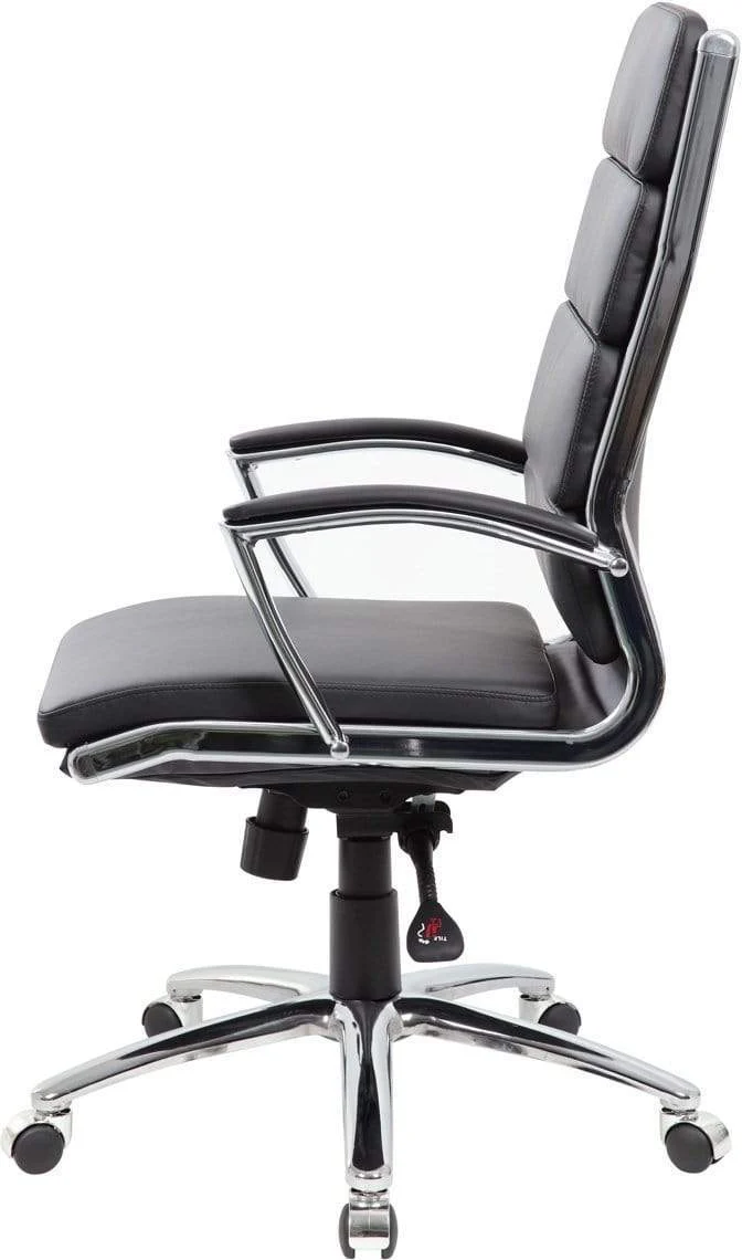Boss Executive CaressoftPlus Chair with Metal Chrome Finish [B9471] - Image 6