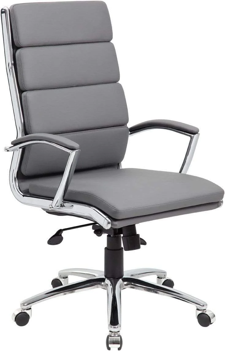 Boss Executive CaressoftPlus Chair with Metal Chrome Finish [B9471] - Image 9