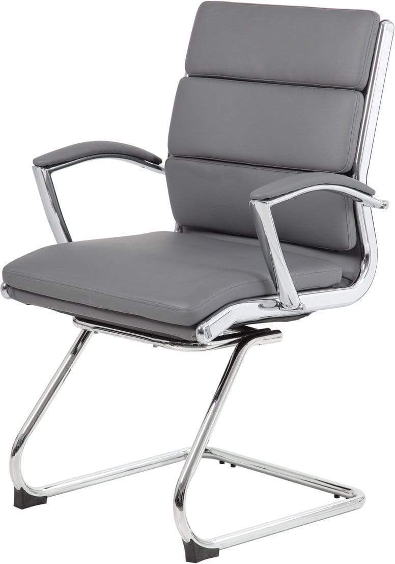Boss Executive CaressoftPlus Guest Chair with Chrome Finish [B9479-BK] - Image 12