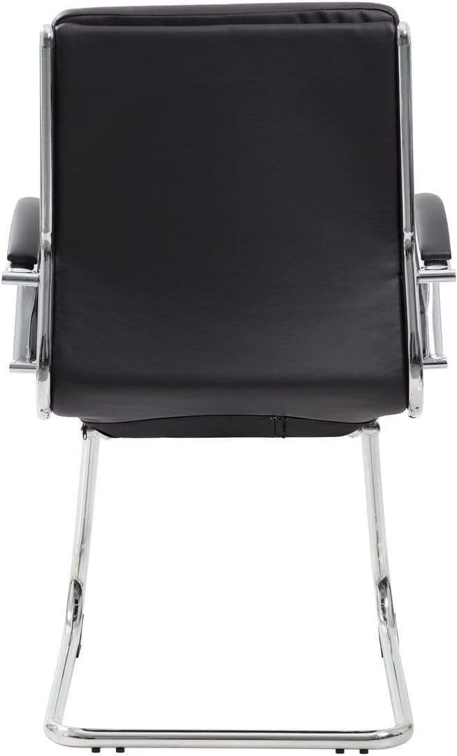 Boss Executive CaressoftPlus Guest Chair with Chrome Finish [B9479-BK] - Image 4