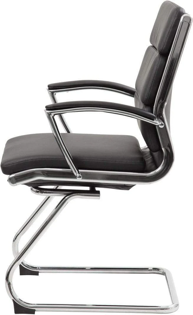 Boss Executive CaressoftPlus Guest Chair with Chrome Finish [B9479-BK] - Image 5
