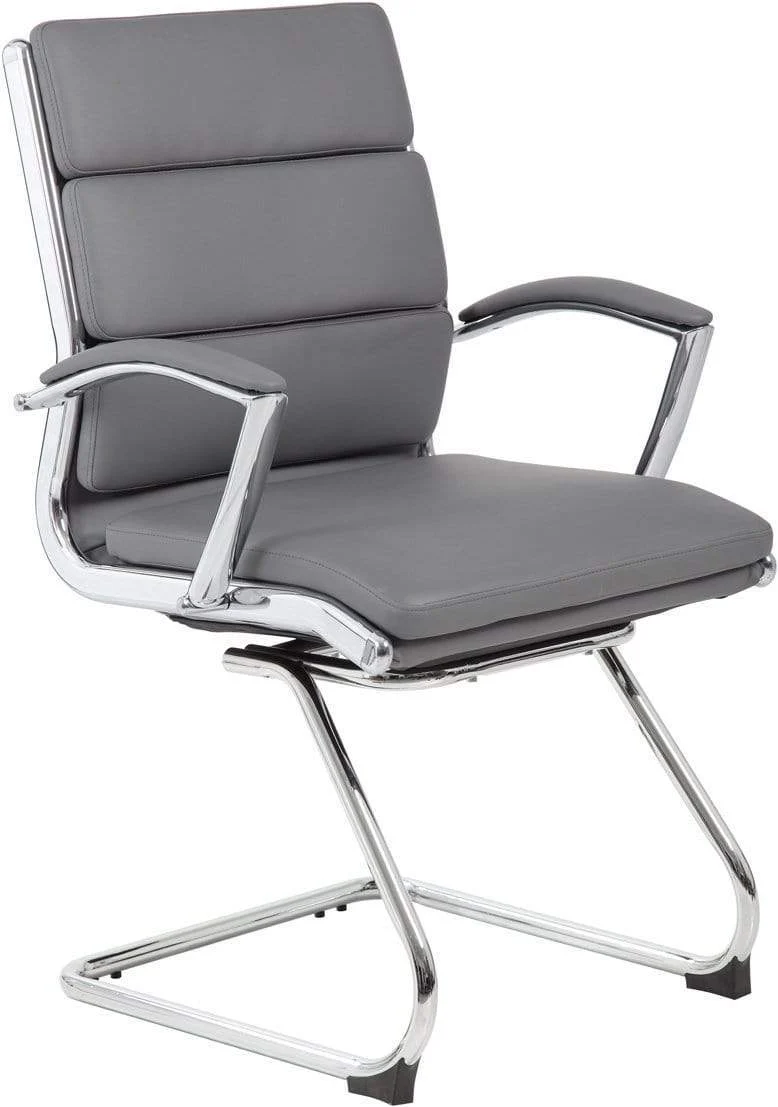Boss Executive CaressoftPlus Guest Chair with Chrome Finish [B9479-BK] - Image 7