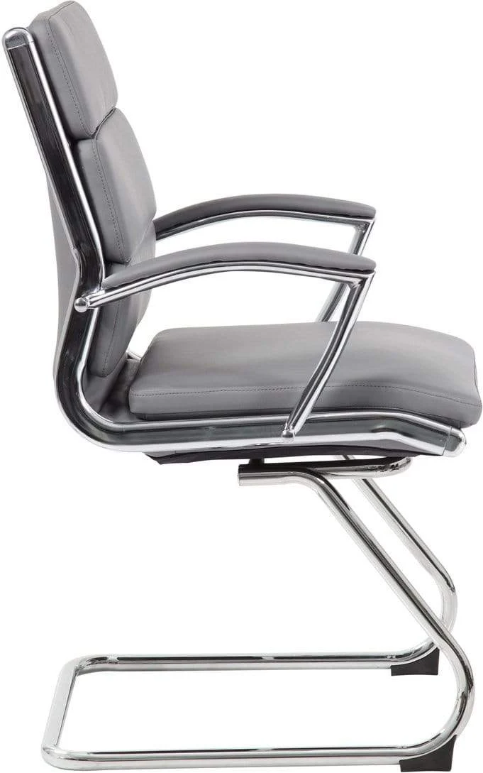 Boss Executive CaressoftPlus Guest Chair with Chrome Finish [B9479-BK] - Image 9