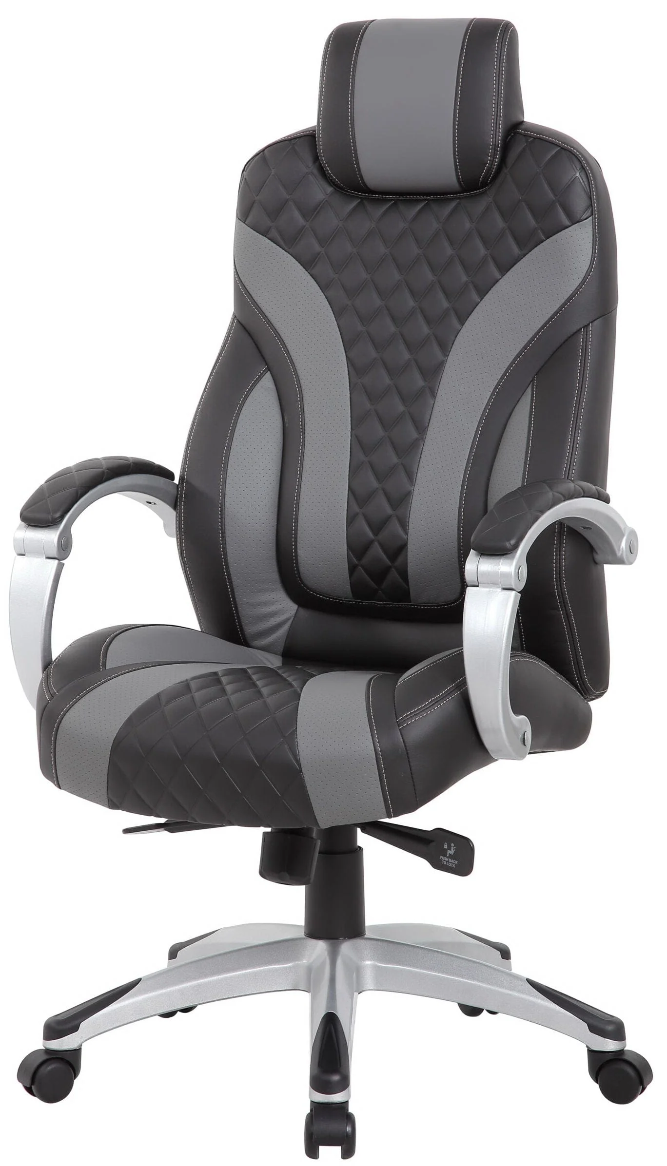 Boss Executive Hinged Arm Chair Black [B8871-BK] - Image 3