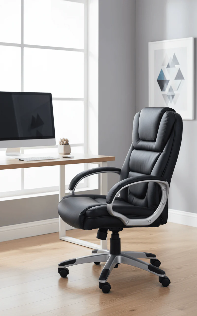 Boss Fully Assembled* Executive LeatherPlus Chair [B8601] - Image 4