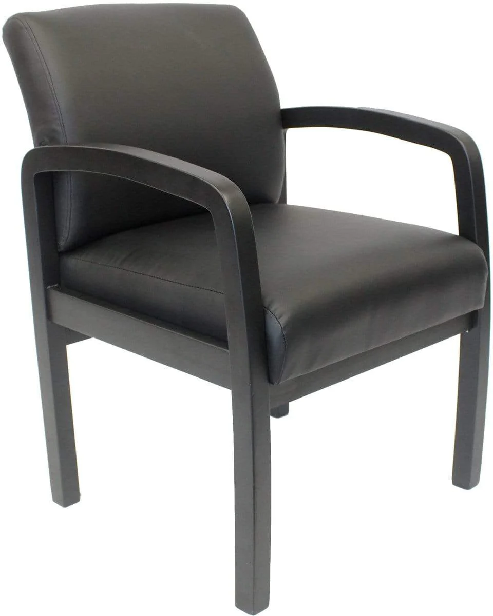 Boss Quick Assembly Wood Guest Chair [B9580BK-BK] - Image 2
