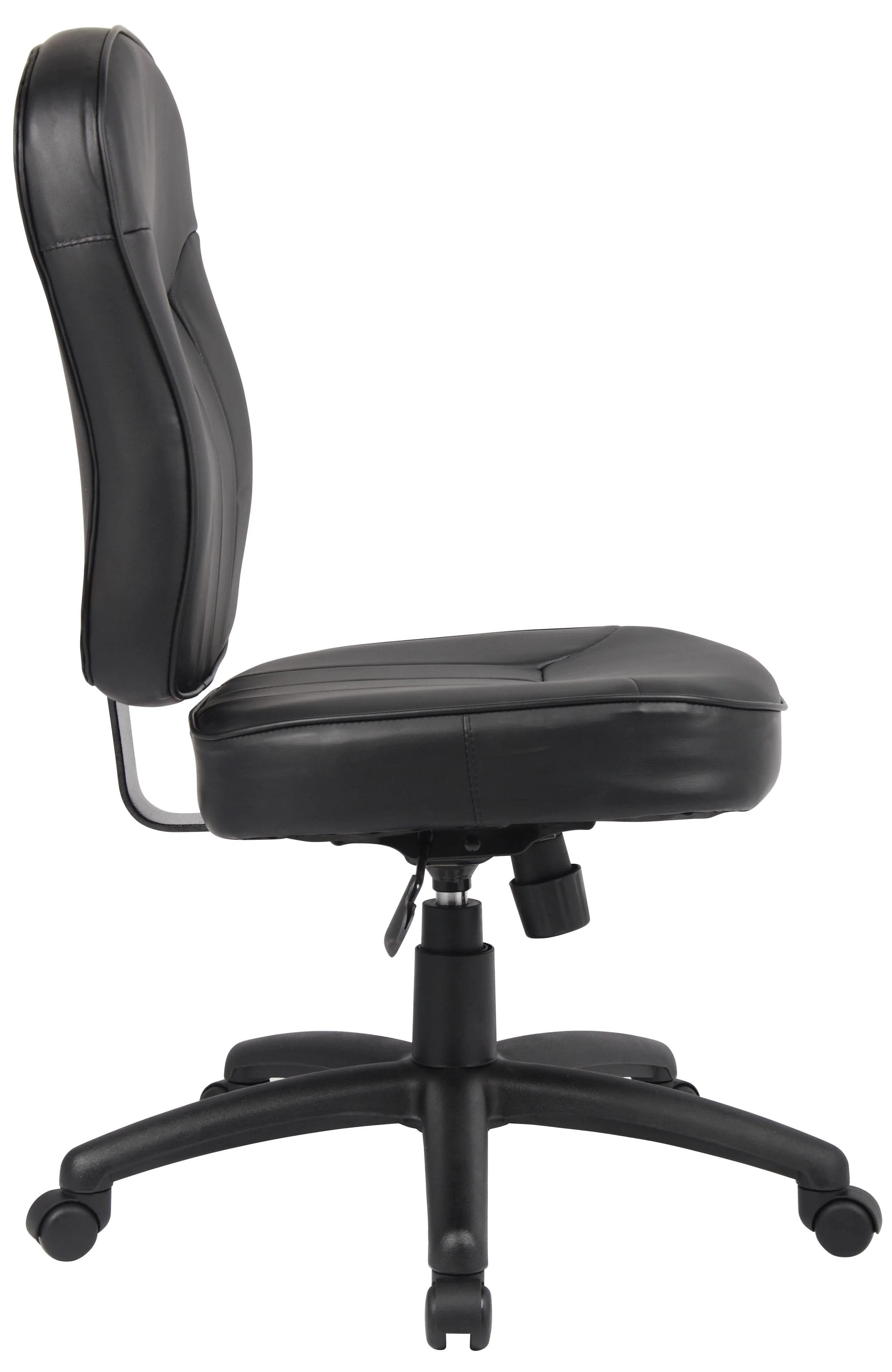 Boss LeatherPlus Armless Task Chair [B1560] - Image 2