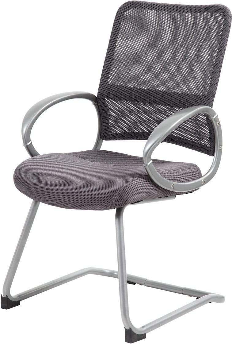 Boss Mesh Back with Pewter Finish Guest Chair [B6419] - Image 2