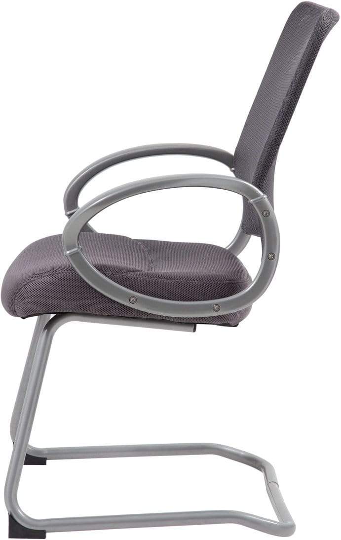 Boss Mesh Back with Pewter Finish Guest Chair [B6419] - Image 6