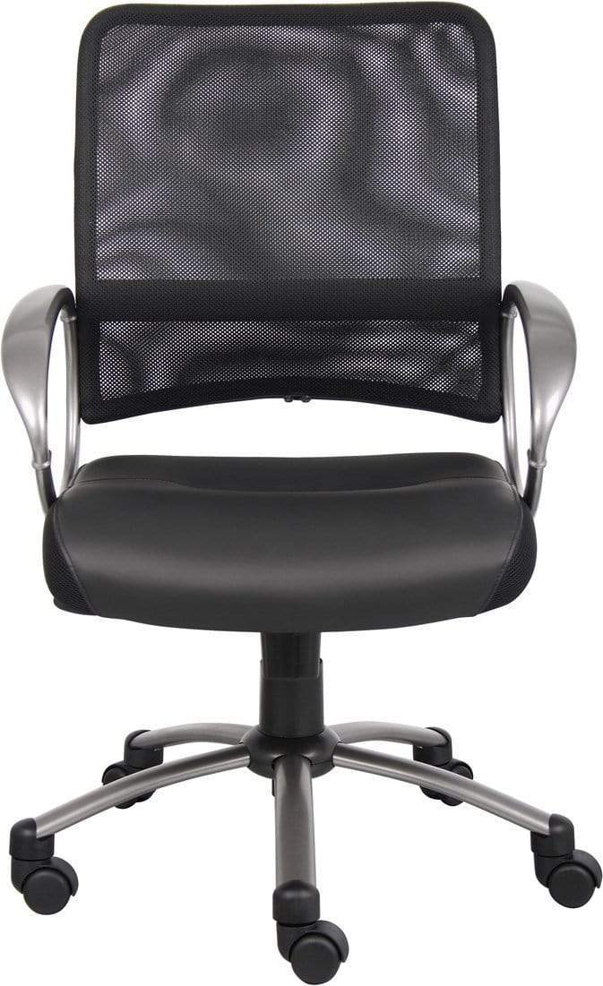 Boss Mesh Back with Pewter Finish Task Chair [B6406] - Image 2