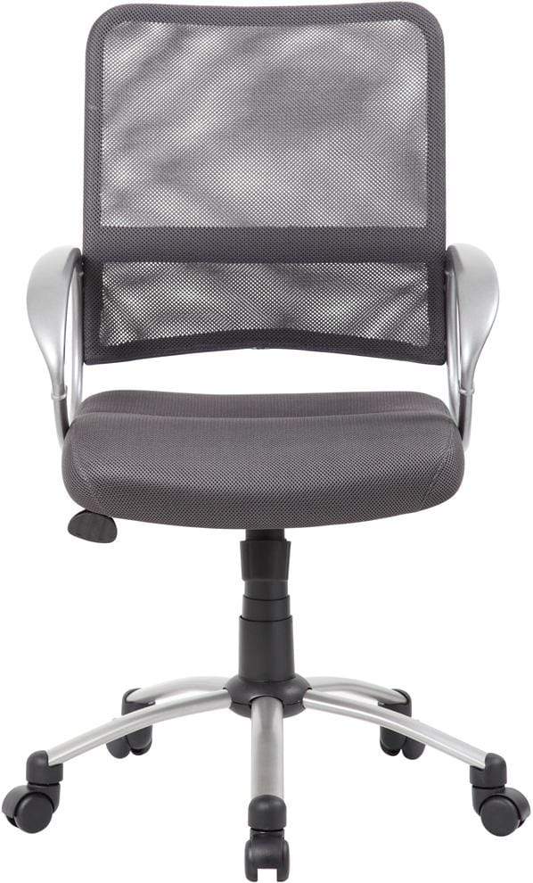 Boss Mesh Back with Pewter Finish Task Chair [B6416] - Image 3