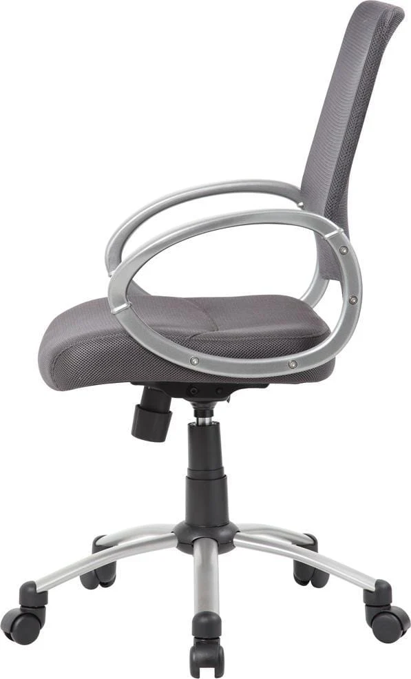 Boss Mesh Back with Pewter Finish Task Chair [B6416] - Image 5
