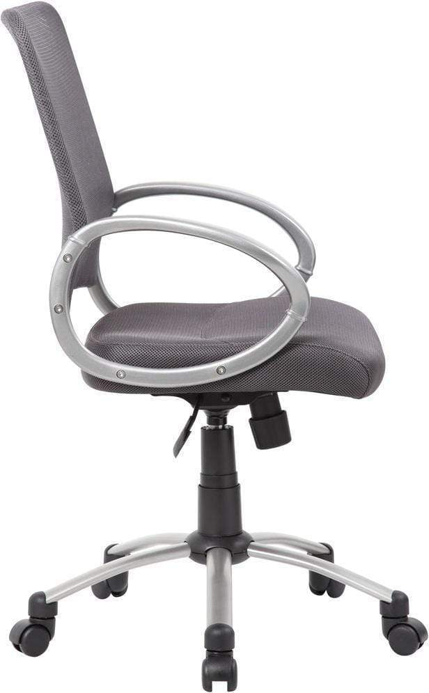 Boss Mesh Back with Pewter Finish Task Chair [B6416] - Image 6