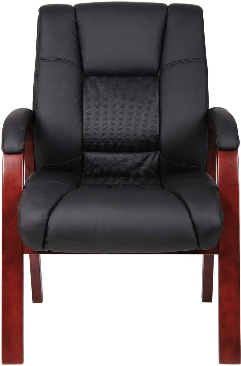 Boss Mid Back Wood Finished Guest Chair [B8999] - Image 2